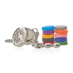 Armband med aromaterapidoft – Katt och blommor, 20 mm - produktbild 3