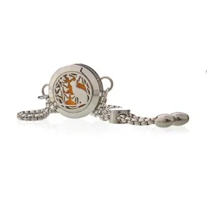Armband med aromaterapidoft – Katt och blommor, 20 mm - produktbild 4