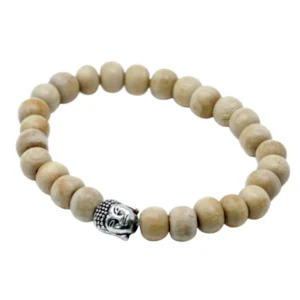 Armband med doftande sandelträpärlor och Buddha-berlock - produktbild 3