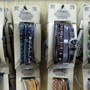 Armbandset för herr i mörka jordtoner - produktbild 6