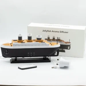 Aromadiffusor i form av skeppsmodell med puffande dimma och färgskiftande LED - produktbild 7