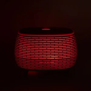 Aromadiffusor med ribbad design och färgskiftande LED-ljus - produktbild 10