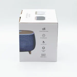Aromadiffusor med ribbad design och färgskiftande LED-ljus - produktbild 6