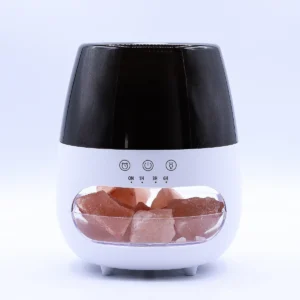Aromadiffusor med saltstensdesign och flammande ljuseffekt USB - produktbild 5