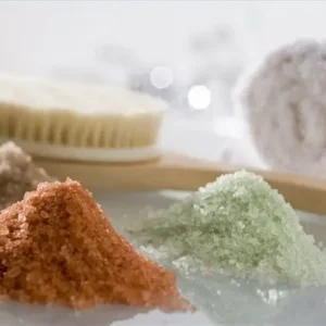 Aromaterapeutiskt badsalt med lavendel, apelsin och basilika i jutesäck 7 kg - produktbild 2