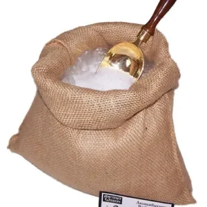 Aromaterapeutiskt badsalt mot förkylning och influensa i jutesäck 7 kg - produktbild 2
