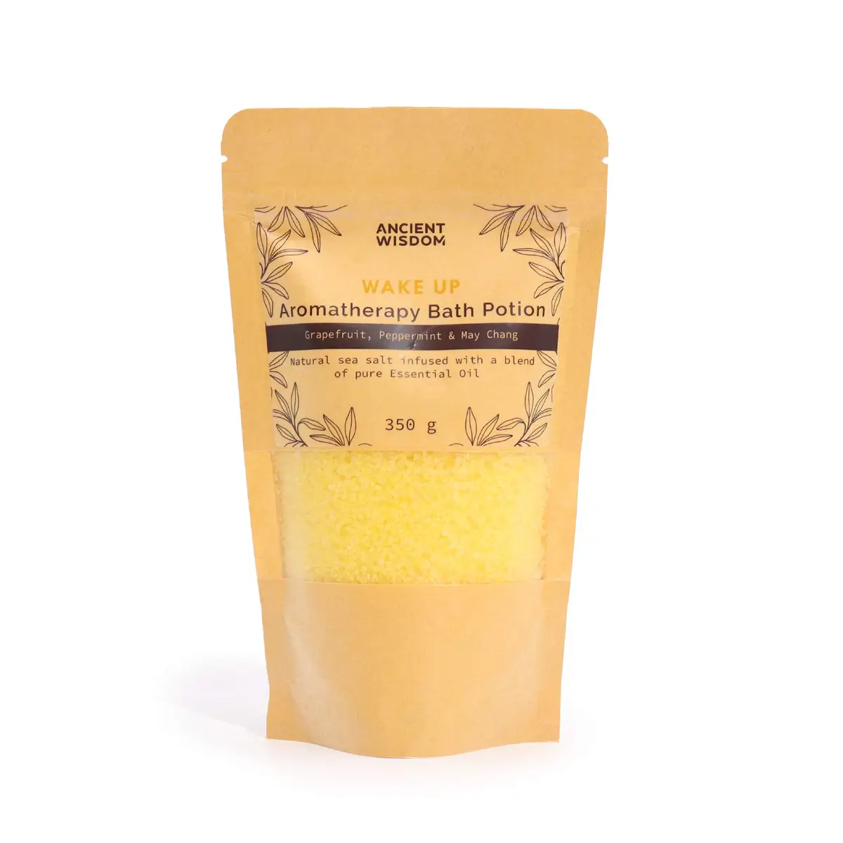 Aromaterapi badsalt Wake Up 350g i kraftpåse - produktbild 3