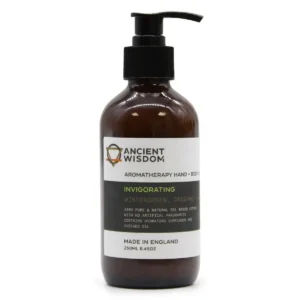Brun pumpflaska med aromaterapi hand- och kroppslotion