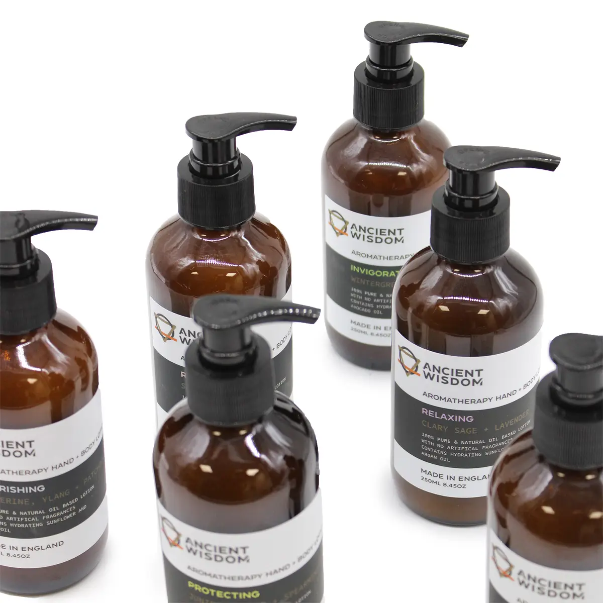 Aromaterapi Hand- och Kroppslotion med Vinranka, Oregano och Timjan 250 ml - produktbild 5