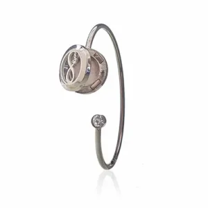Aromaterapiarmband med kristall och evighetssymbol – 20 mm - produktbild 4
