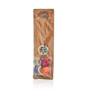 Aromaterapihalsband med yoga chakra-design 30 mm - produktbild 3