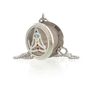 Aromaterapihalsband med yoga chakra-design 30 mm - produktbild 5