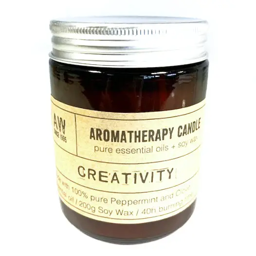 Aromaterapiljus i sojavax 200g – Kreativitet - produktbild 2