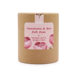 Aromaterapiset med badbomb, Himalayasalt och ringblomsblad - produktbild 4