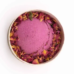 Aromaterapiset med badbomb, Himalayasalt och rosenblad - produktbild 3