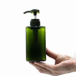 Återanvändbar dispenserflaska 450 ml i grön plast - produktbild 3