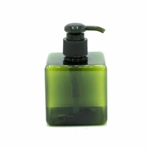 Återanvändbar dispenserflaska med pump 250 ml grön - produktbild 3