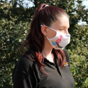 Återanvändbar modeansiktsmask med PM2.5-filter Mandala Papegoja för vuxna - produktbild 3