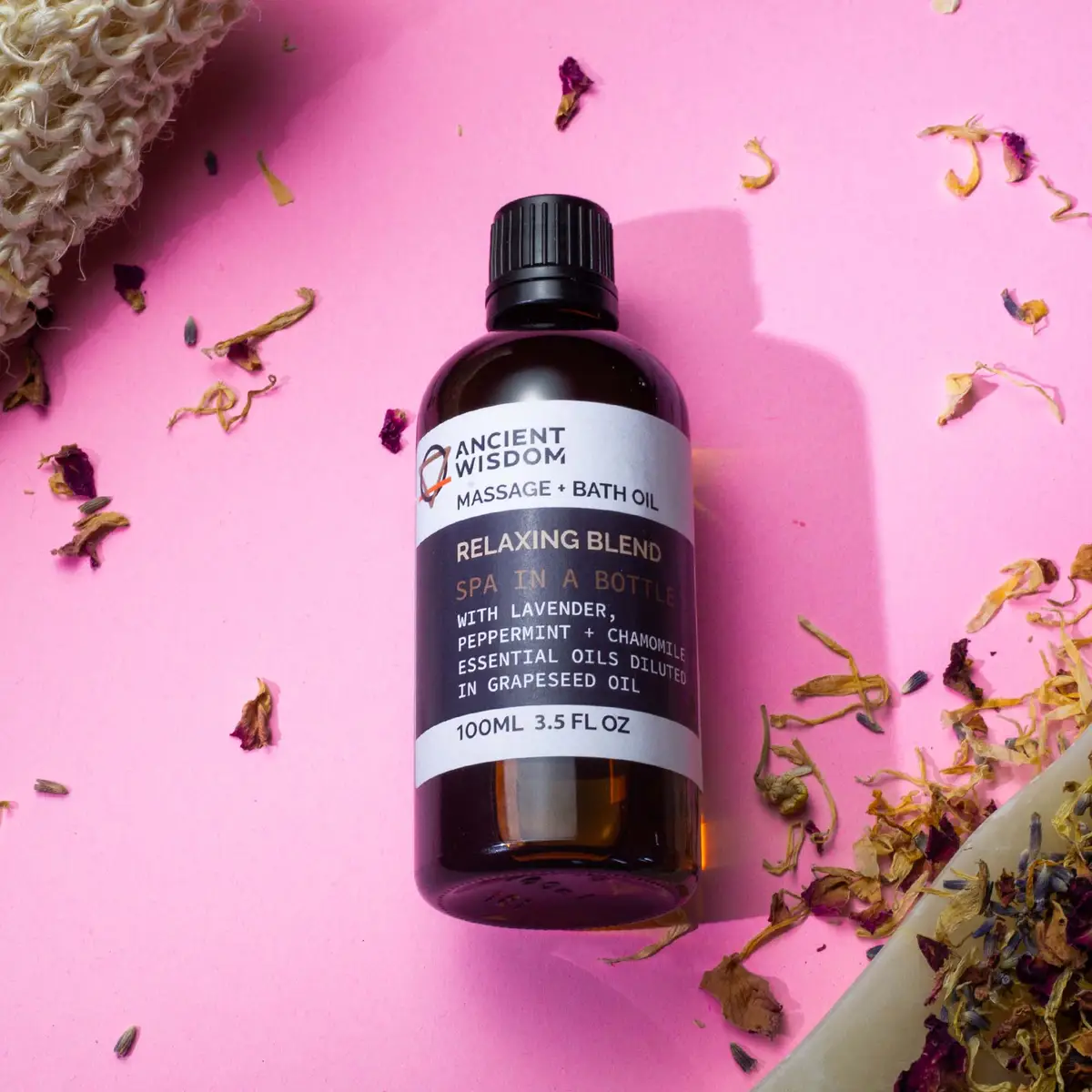 Avslappnande massageolja 100 ml - produktbild 5