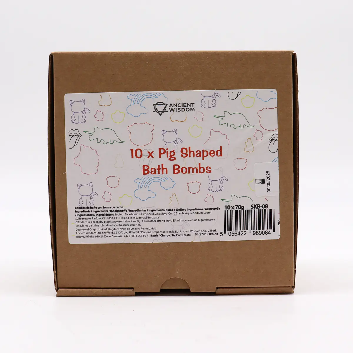 Badbomb i form av gris med vaniljcupcakedoft 70 g - produktbild 5