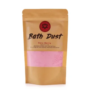 Påse med rosa badpulver Very Berry för bad