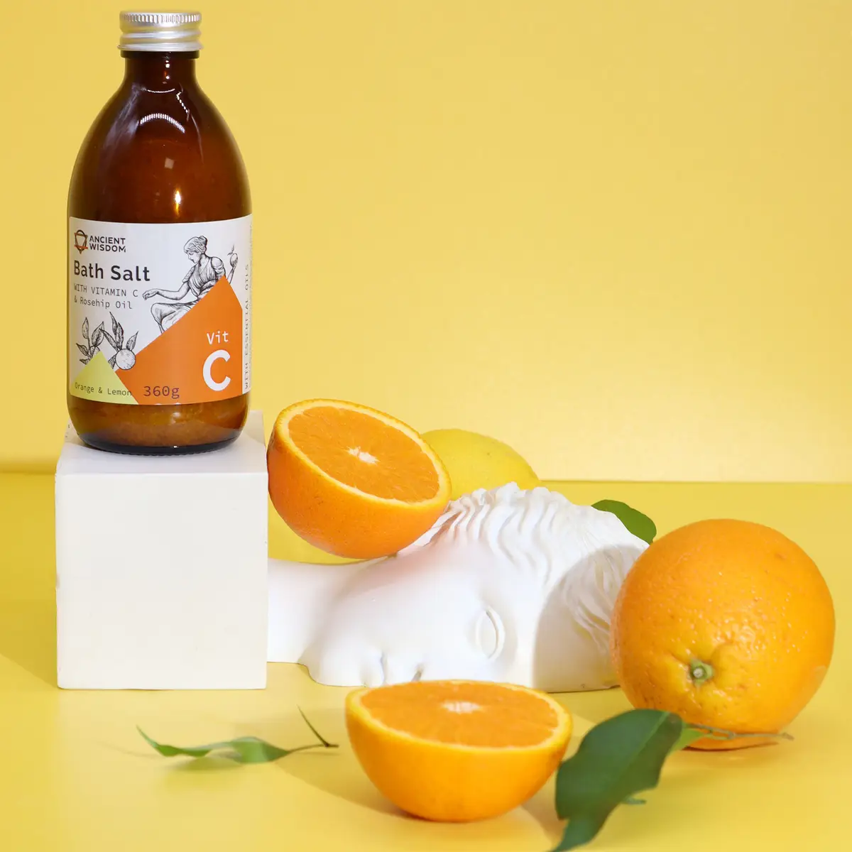 Badsalt med vitamin C och rosenolja 360 g - produktbild 2