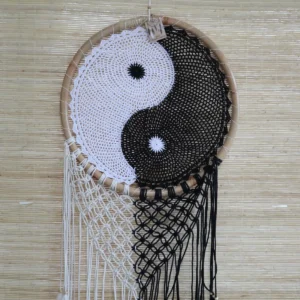 Bali drömfångare extra stor Ying Yang Ø 50 cm - produktbild 3