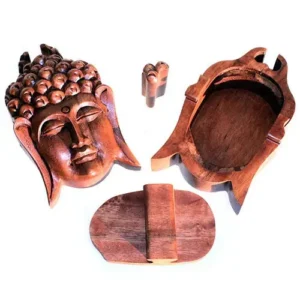 Bali Magic Box i trä med Buddhas huvud - produktbild 2