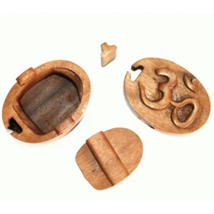 Bali Magic Box i trä med Om-symbol - produktbild 2