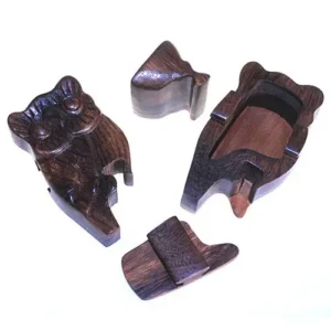 Bali Magic Box uggla i trä - produktbild 2