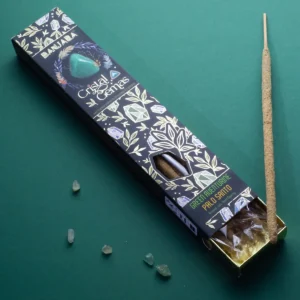 Banjara Crystal Gemas rökelsepinnar med grön aventurin och Palo Santo - produktbild 3