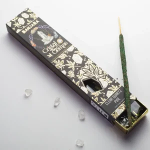 Banjara Crystal Gemas rökelsepinnar med klar kvarts och talldoft - produktbild 5