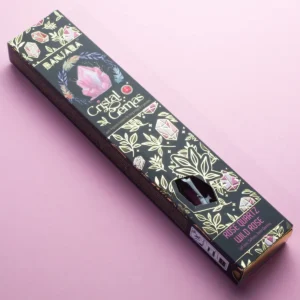 Banjara Crystal Gemas rökelsepinnar med rosenkvarts och vildrosdoft - produktbild 2