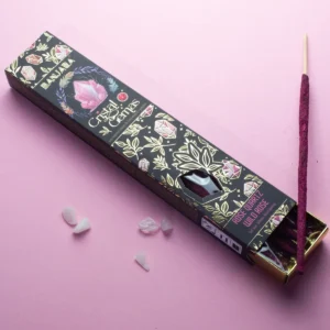 Banjara Crystal Gemas rökelsepinnar med rosenkvarts och vildrosdoft - produktbild 3