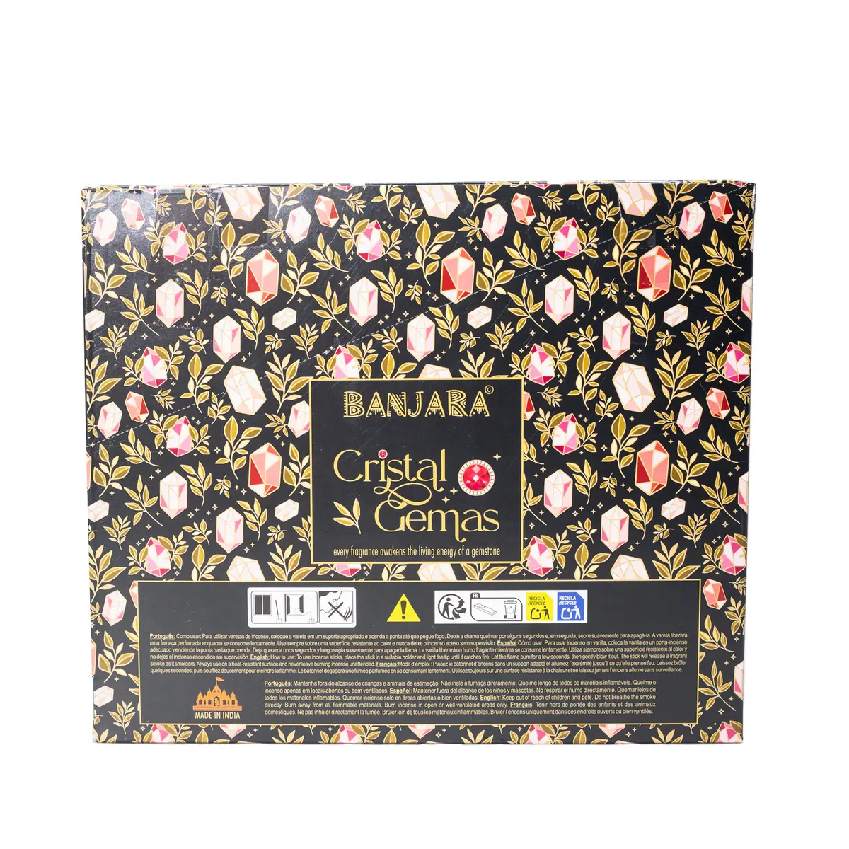 Banjara Crystal Gemas rökelsepinnar Obsidian Copal - produktbild 7