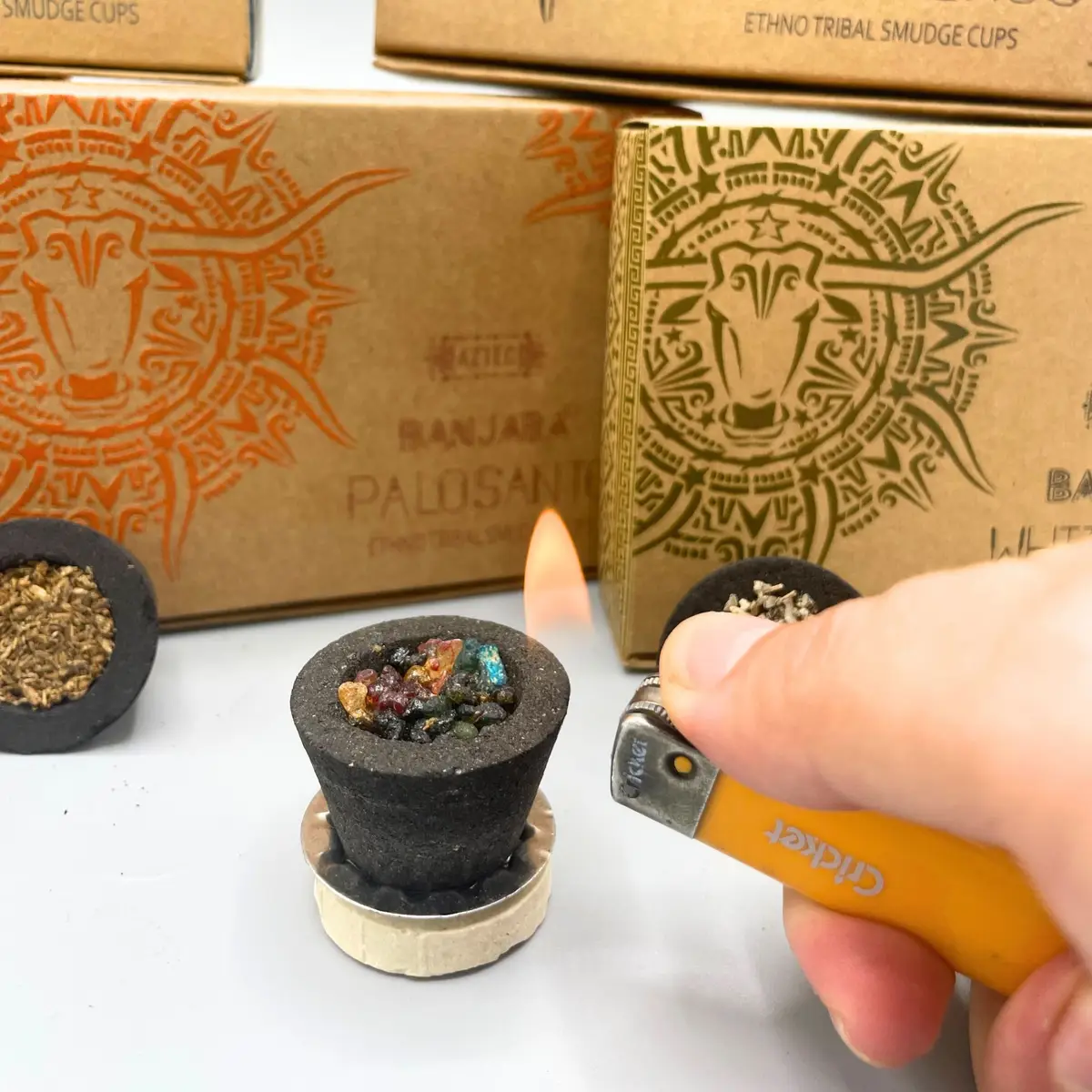 Banjara hartskoppar med rökelse frankincense - produktbild 2