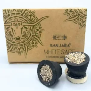 Banjara hartskoppar med vit salvia - produktbild 2