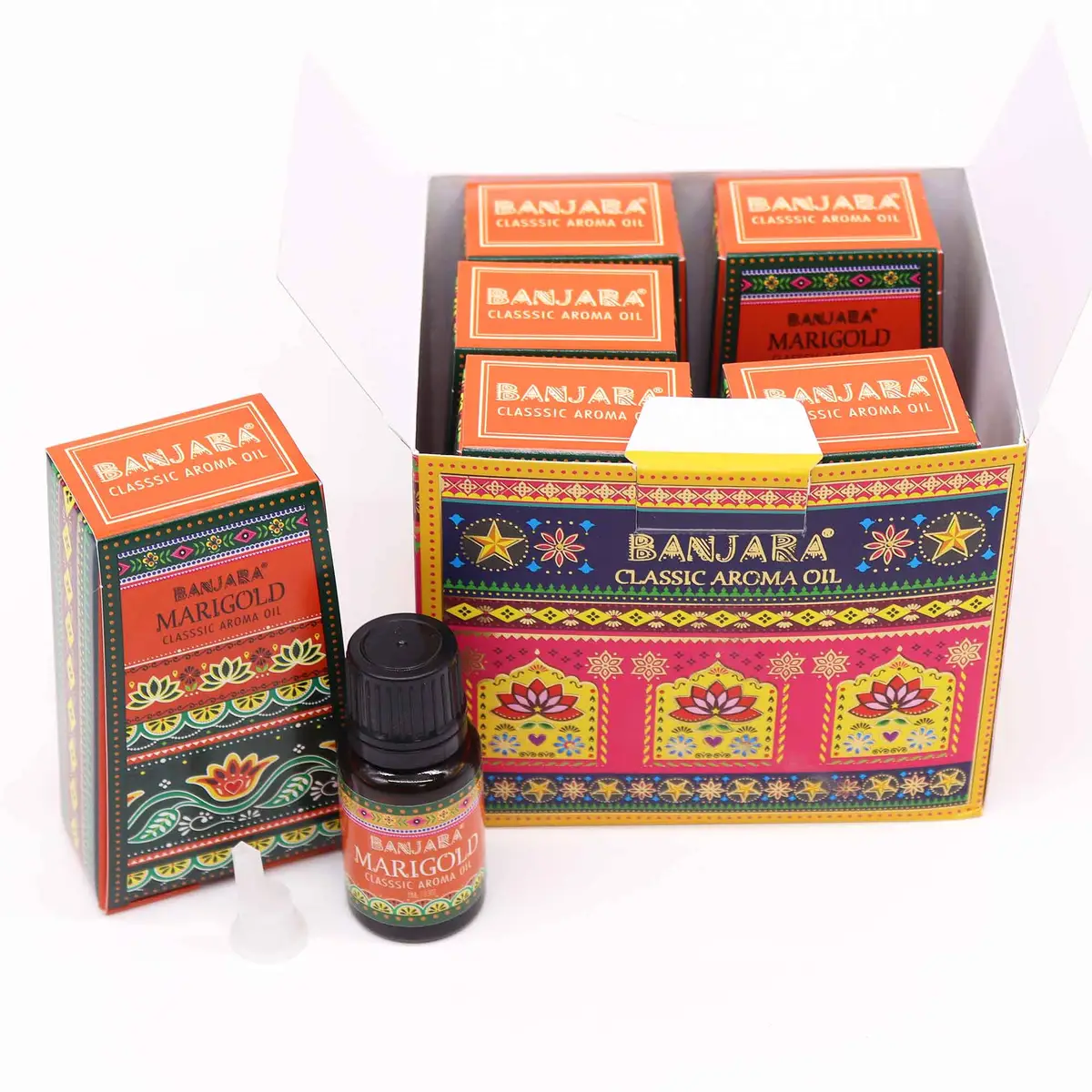 Banjara indisk doftolja 10 ml – ringblomma - produktbild 2