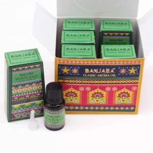 Banjara indisk doftolja 10 ml vit salvia - produktbild 2