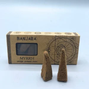 Banjara Smudge Pyramidkoner med Myrra, 10-pack - produktbild 2