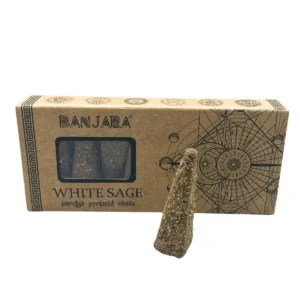 Banjara Smudge Pyramidkoner med vit salvia - produktbild 7