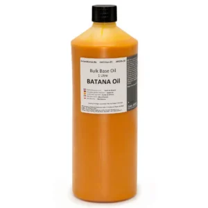 Flaska med 1 liter batanaolja basolja