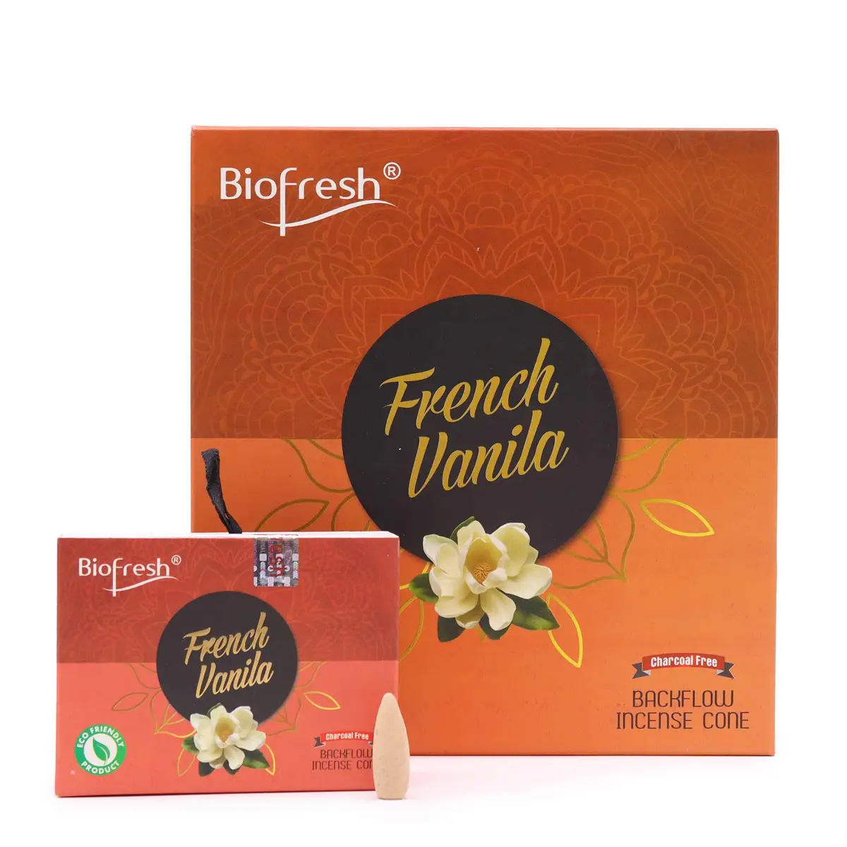 Biofresh Backflow Rökelsekoner med fransk vaniljdoft, 40-pack - produktbild 2