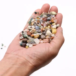 Blandade polerade ädelstensflisor 1 kg - produktbild 4
