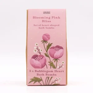 Blooming Pink Bliss presentset med hjärtformade badbomber - produktbild 4