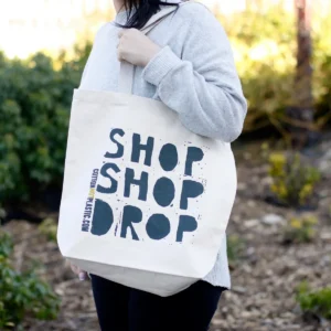 Bomullspåse med tryck Shop Shop Drop - produktbild 6