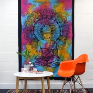 Bomullstäcke och väggbonad Chakra Buddha 130x200 cm - produktbild 4