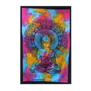 Bomullstäcke och väggbonad med Buddha-motiv 230 x 200 cm - produktbild 4