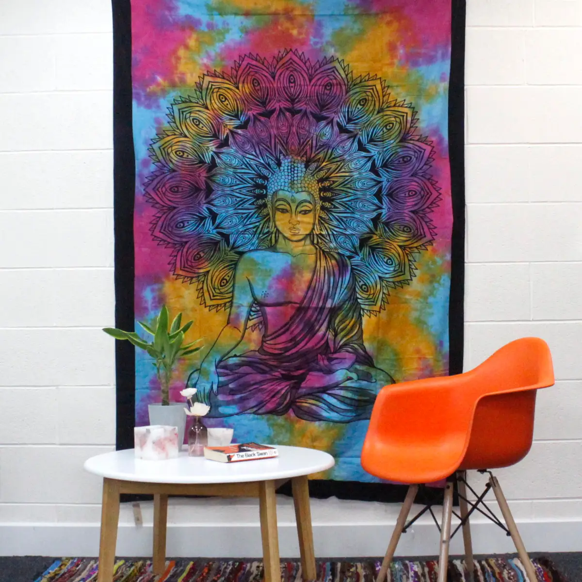 Bomullstäcke och väggbonad med drömfångarmotiv 130x200 cm - produktbild 4