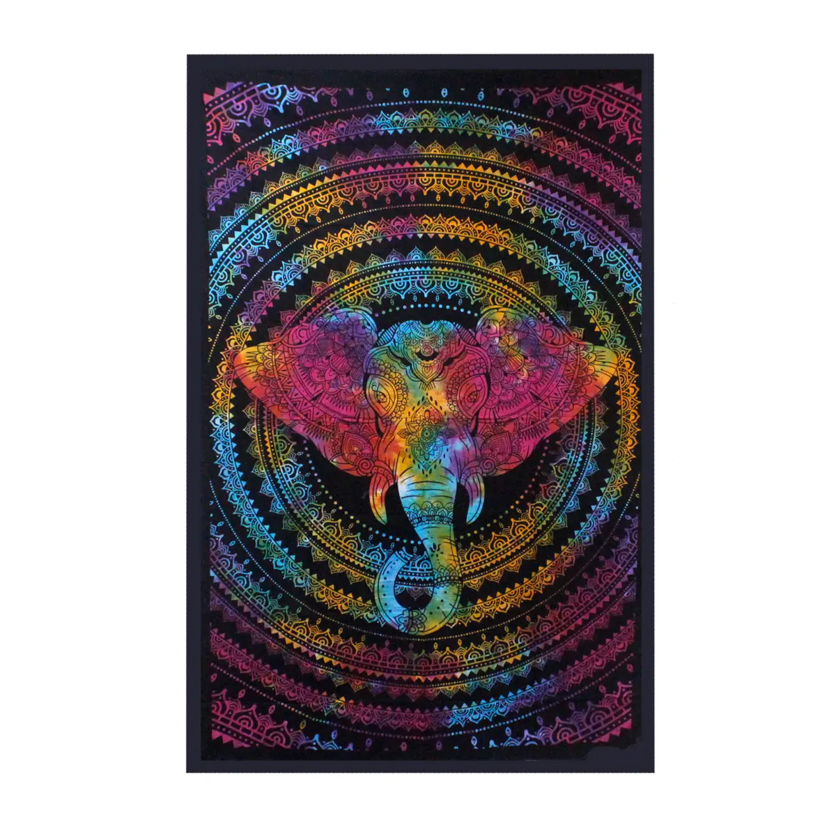 Bomullstäcke och väggbonad med elefanthuvud 230x200 cm - produktbild 2